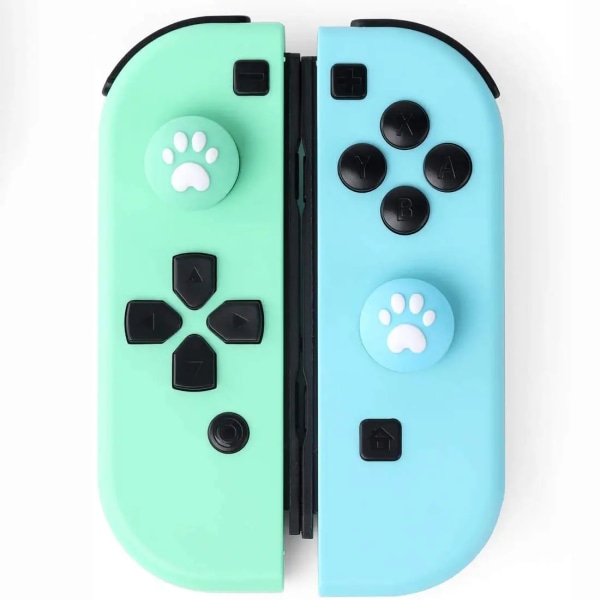 JoyCon Cute Cat Claw Thumb Grips Analog Stick Cover Joystick Cap för Nintendo Switch Soft Silicone Lite OLED-tillbehör b-2pcs