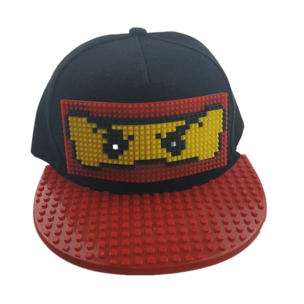 sälja Barn personlighet DIY-hatt byggstensmontering baseballkeps cap och