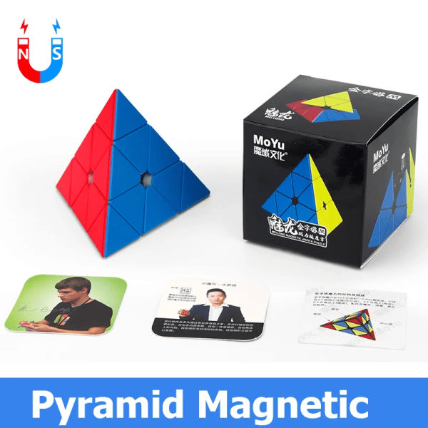 MoYu 4x4 3x3 5x5 Professional Magic Cube 4x4x4 3x3x3 Ungerska 4x4 3x3 4*4 Toy Speed ​​Pussel Cubo Magico Magnetic Pyramid A