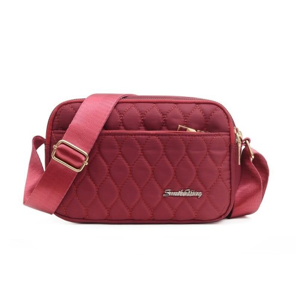 Damväska Mode Vattentät Nylon Kvinnor Messenger-väskor Kvalitet liten kvinnlig väska Axelväska Crossbody-väskor för damer Handväskor Burgundy