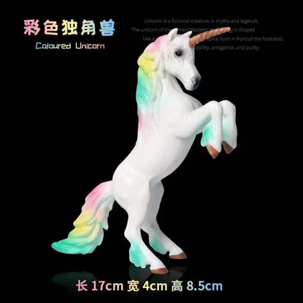 Djurmodell Mytologi Legend Gud Häst Tianma Enhörning Dinosaurie Färgad tomte Häst Påfågelfigur Barnleksaker Dekoration
