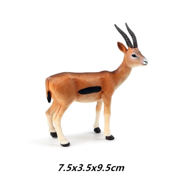 Realistisk Vilda Skogsgårdsdjur Modell Simulering Get Lamm Antilop Ranchfigur Actionfigur Dekoration Utbildning Barnleksak