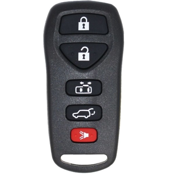 Fjärrnyckelskal med 5/6 knappar, smart bilnyckelbox, blad ej kapat för Nissan Quest, 2004, 2005, 2006, 2007, 2008, 2009, 2010 5 Buttons
