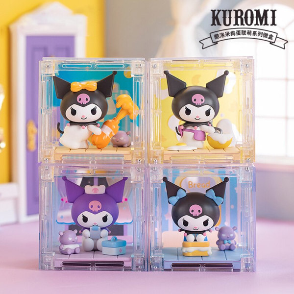 8 Style Sanrio Kuromi Söt Kawaii Anime Actionfigur Troublemaker Alliance Series Modell Barn Flicka Hjärta Jul Kawaii presenter A2