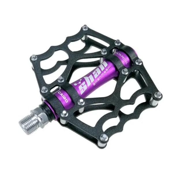 2019 nya MTB mountainbikepedaler Aluminiumlegering CNC cykel fotstöd stor platt ultralätt cykel BMX pedal purple