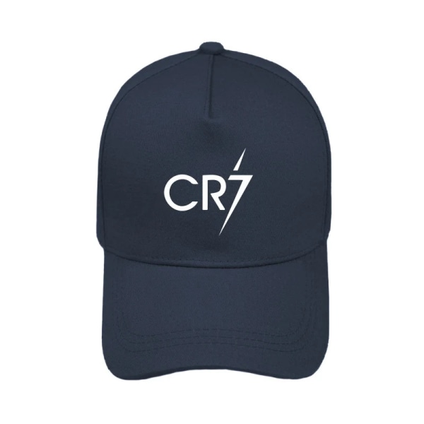 CR7 fans fotboll utomhussporter kreativitet mäns cap varumärke mode Navy Blue