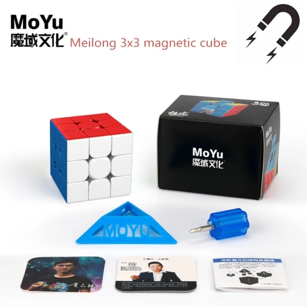 Moyu 3M 3x3x3 Magnetisk kub 2x2/3x3/4x4/5x5 Magic kub Profissional Speed ​​kub Pusselkuber MoYu cubo magico Pedagogiska leksaker 3x3 magnetic cubes