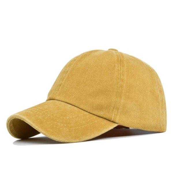 Cap Cap Cap Snapback-hatt Vår Cap Ren färg Yellow