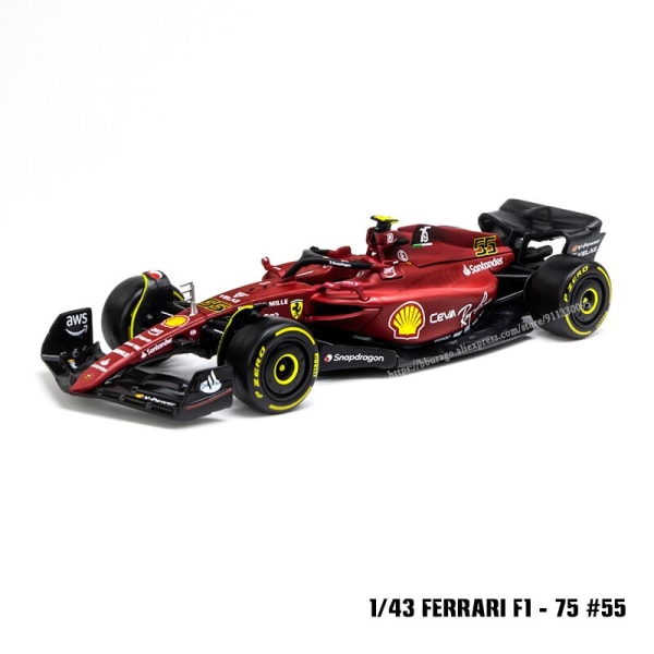 Lyxfordon i legering, 1:43, 2022 F1, McLaren, MCL36 #3, Daniel Ricciard #4, Ando Norris, formgjuten modell, leksak - Undertryck och leksaksfordon 2022 F1-75 No.55