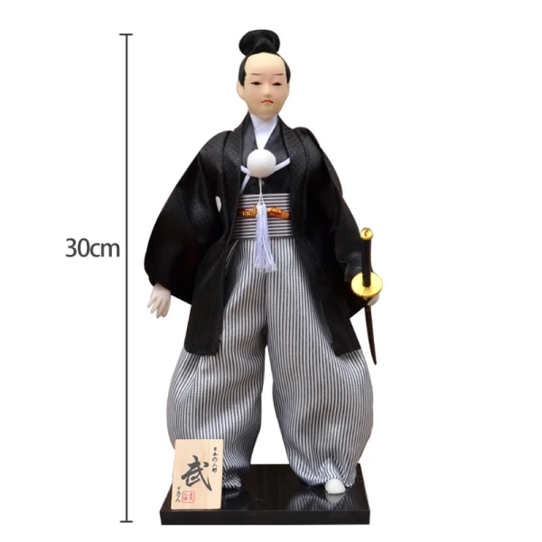 30 cm traditionella japanska samuraj-ninjafigurer Statyer Japanska dockor Ornament Sushirestaurang Heminredning Presenter