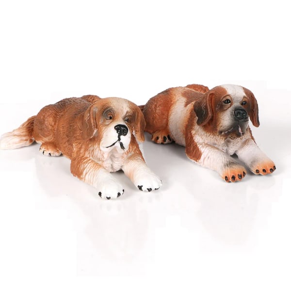 Simulering Hund Action Figurer Figurer, Bulldog, Valp, Bull Terrier Variation Husdjurshund Handmålade modeller Samling Pedagogisk leksak