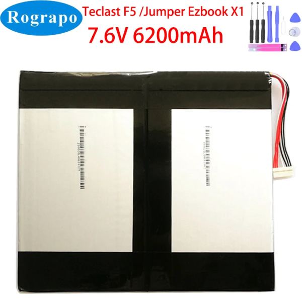 Laptopbatteri Nytt H-30137162P 6200mAh för TECLAST F5 2666144 NV-2778130-2S för JUMPER Ezbook X1 gratis verktyg