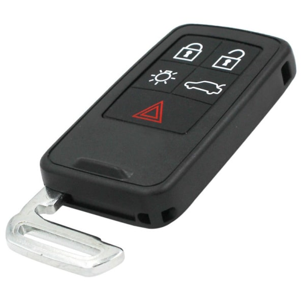 Intelligent bilnyckelskal med 5/6 knappar, cover till Volvo S60, S80, V60, V70, XC60, XC70, Insticksnyckel ej skuren 5 Buttons