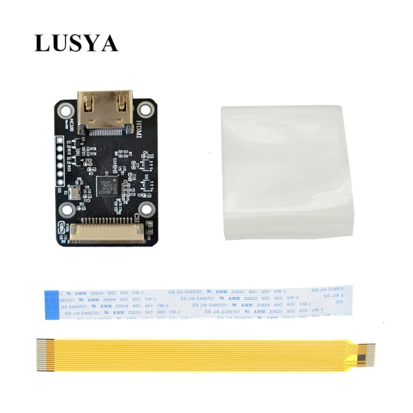 Lusya Standard HDMI-kompatibel med CSI-2-adapterkortingång upp till 1080p25fp för Rasperry Pi 4B 3B 3B+ Zero W Black