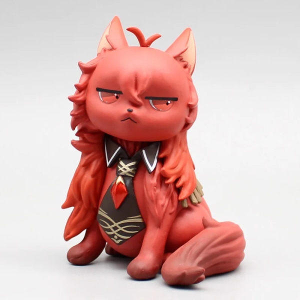 Spel Genshin Impact Zhongli Keqing Miko Söt Wanderer Yae Cats Figur Anime Gk Action Figurine Pvc Staty Modell Docka Leksak Present with Box
