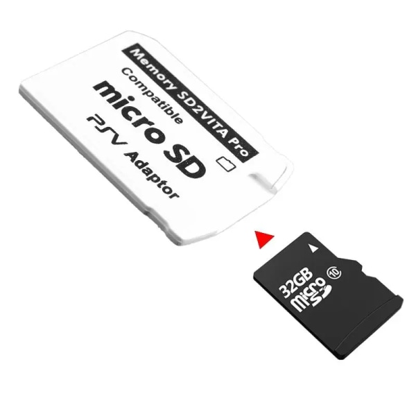 Version 6.0 SD2VITA för PS Vita-minne TF-kort för PSVita-spelkort PSV 1000/2000 Adapter 3.60 System SD-mikrokort Nytt 10 pcs white