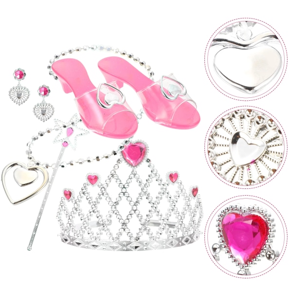 Byt skor Barn Prinsessan Flicka Toddler Spindelkostym Flickor Plastklänning Pink