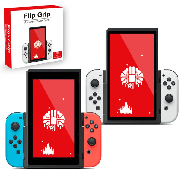 Porträttläge Flip Grip Handhållet tillbehör för Nintendo Switch Vertikal lägesorientering Fungerar med OLED Joy-con Grips Stand