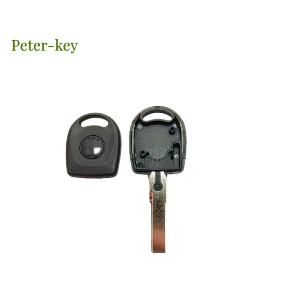 Peter-Key-Tomt skal för bilnyckel, 5 rum, för VW, Volkswagen, Skoda, SEAT, Lame Uncoured, Hu66, med logotyp 10pcs