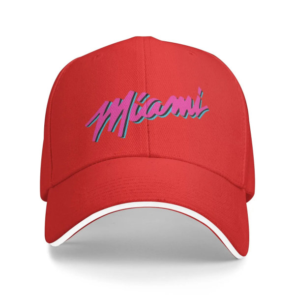 Miamis Vices Heat 2 Herrkeps Kepsar Herrar Herrkeps Snapback Kepsar Herrar Panama Red