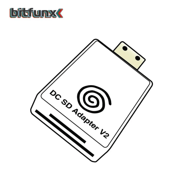 Bitfunx DC SD TF Card Adapter Reader V2 för SEGA Dreamcast och CD med DreamShell Boot Loader kit