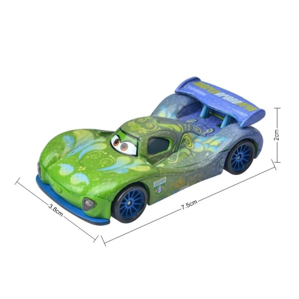 Disney Pixar 2 3 Lightning McQueen-bilar, metalllegeringsmodell gjuten under tryck 1:55, födelsedagspresent för barn - under tryck och glädjefordon Carla Veloso