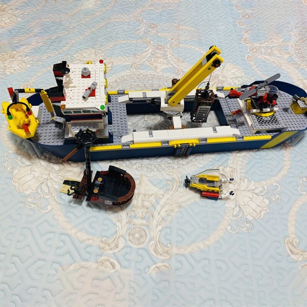 60266 Marinforskningsfartyg Byggstenar Urban Ocean Spaning Fartygsmodell Leksaker för barn Födelsedagspresenter 21617