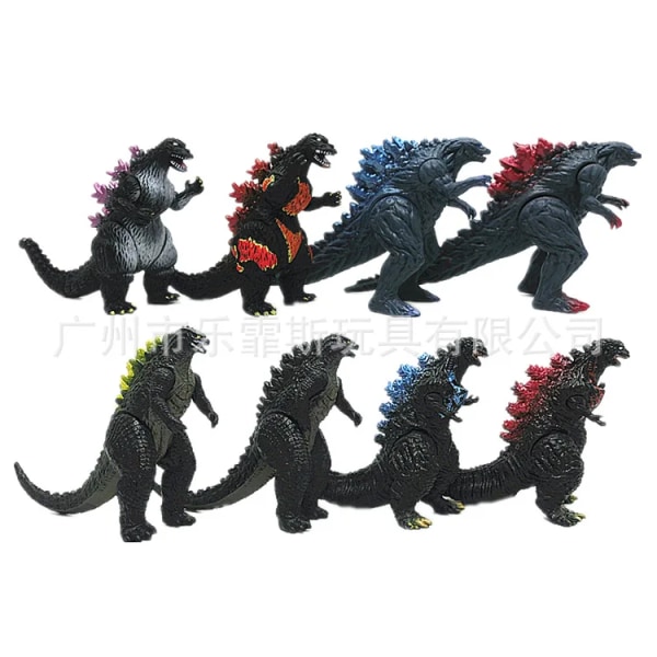 4-10 st/ set Godzilla figurset Kaiju Monster King Gojira figurdockor 13 stilar grossistmodell leksak