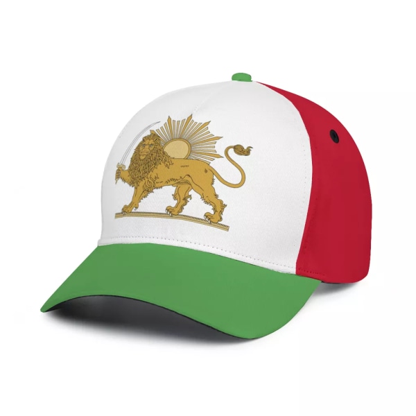 Irans emblem Lejon och solflagga 3D- printed solbaseballkeps cap White
