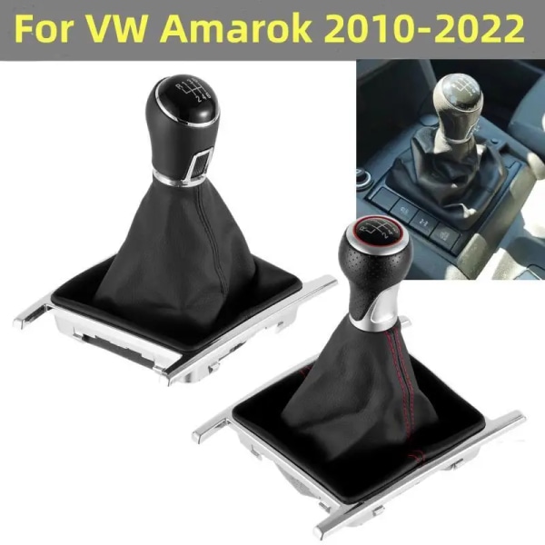 Växelspaksknopp Växelspak Pen Gaitor Boot Cover Case För VW Amarok 2010 2011 2012 2013 2014 2015 2016 2017 2018 2019 2020 2022 B0502