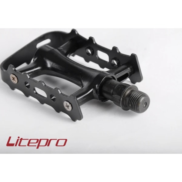 Litepro Bike M258 Bearing Pedal Ultralight Folding BMX Svart/Röd Cykeldelar Black