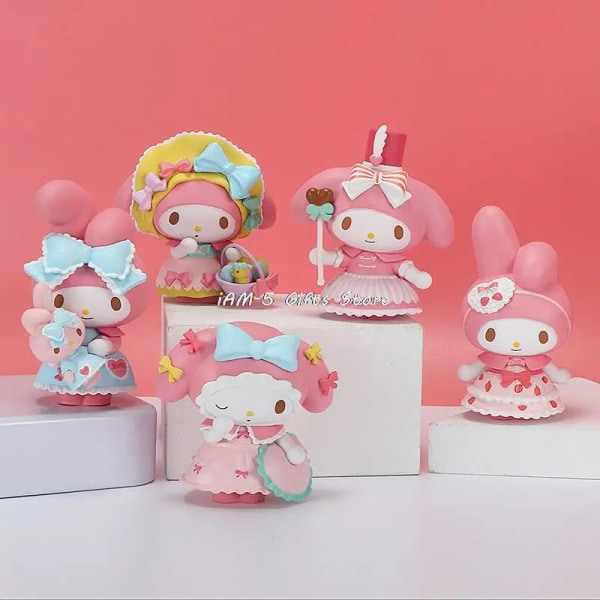 #2 SANRIO Toys My Melody Dolls Kawaii Figurine Blind Box Heminredning Japansk Söt Julklapp Anime Cartoon Collection no box