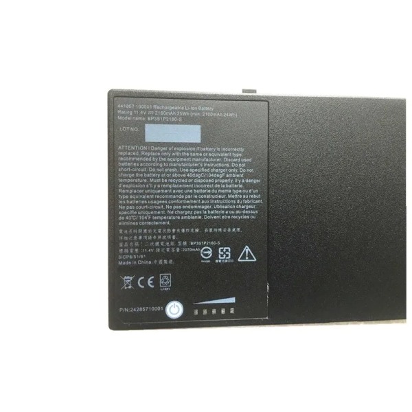 Laptopbatteri BP3S1P2160 BP3S1P2160-S För Getac F110 Tablet Series G8M3X2 441857100001 P/N:24285710000 11,4V 2160mAh