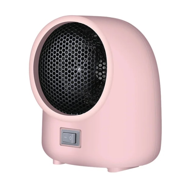 400w elektrisk Handy Värmare Fläkt Skrivbord Värmare Desktop Bärbar Hushållsvärmare Spis Kylare Varmare Värmemaskin för vinter-rosa pink