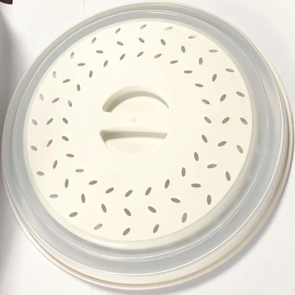 Vikbart ventilerat, hopfällbart mikrovågsstänksäkert cover med greppvänligt handtag Diskmaskinsäker BPA-fri silikon Rice Color