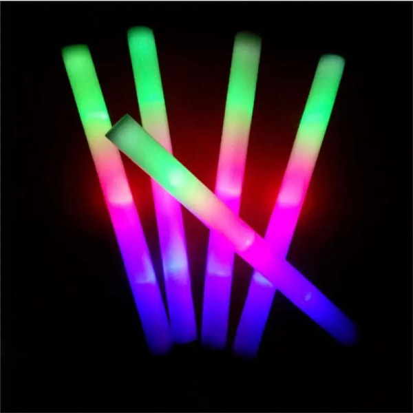 Light-Up LED Foam Sticks Konsertfest Stor Light Stick Flash Stick Wands-12 ST 12 PCS 48x4cm