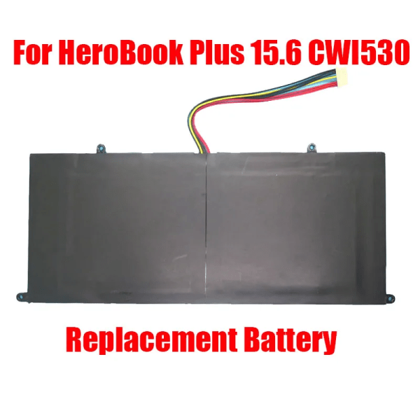 Laptopbatteri Nytt ersättning för Chuwi For HeroBook Plus 15.6 CWI530 X15 7.6V 5000MAH 38WH 10PIN 7Lines