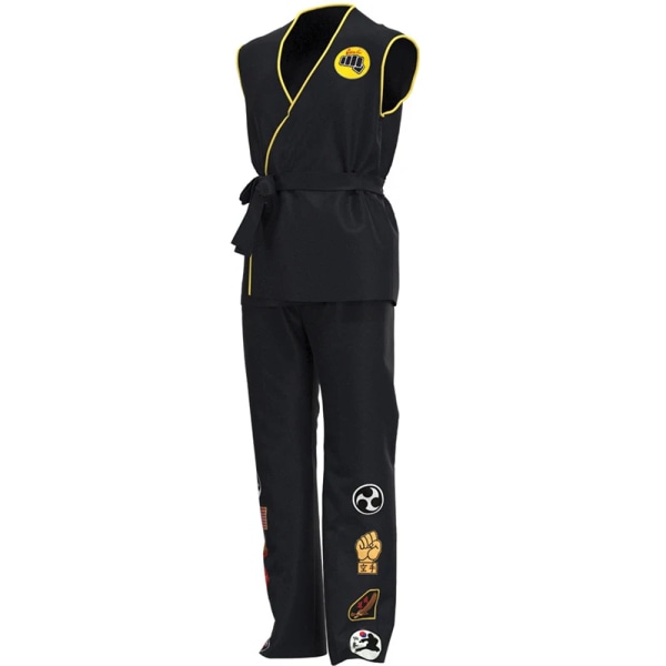 Anime Game KOF Cosplay Kostym Cobra Kai Val Armorr Karate Uniform Taekwondo Kläder för Man Barn Gladiator Rollspel Kostym Karate Uniform Adult Height 190cm