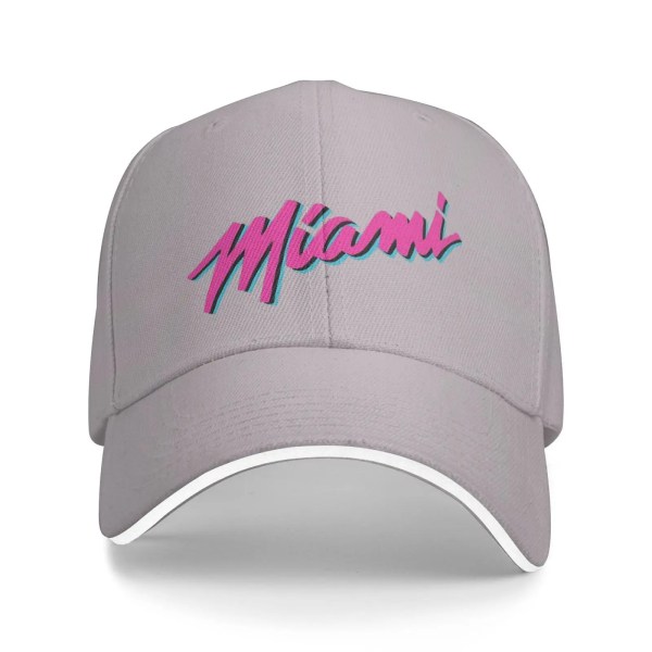 Miamis Vices Heat 2 Herrkeps Kepsar Herrar Herrkeps Snapback Kepsar Herrar Panama Gray