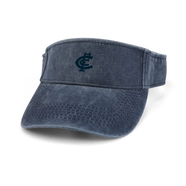 Carlton Blues australiensisk fotboll specialtillverkat solskydd läckande topp cowboyhattar Herr Dam Skräddarsydd DIY- cap öppen topphatt Carlton Blues Blue