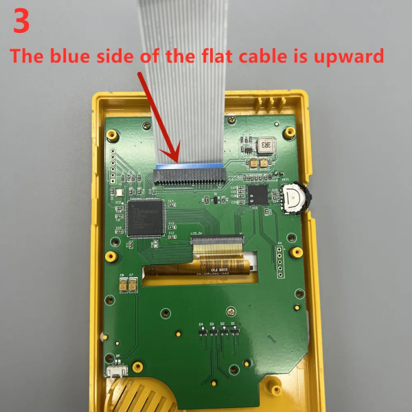 2,6 tum DMG GB LCD med hög ljusstyrka och nytt skal för Gameboy GB, GB IPS LCD-skärm. Enkel installation, plug and play 2.6GB Clear shell