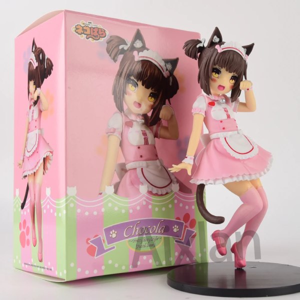 20 cm NEKOPARA Anime Figur Choklad Vanilj Azuki Kokos Lönn Kanel Pop Up Parade PVC Action Figur Sexig tjej Figurine Leksaker