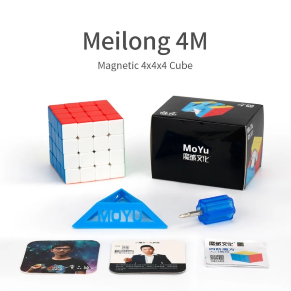 M Magnetic Version 2x2 3x3 4x4 5x5 Magic Cube Toy Magnetic Cube Classroom M Speed ​​Pusselleksaker Pedagogisk leksak 4x4 M