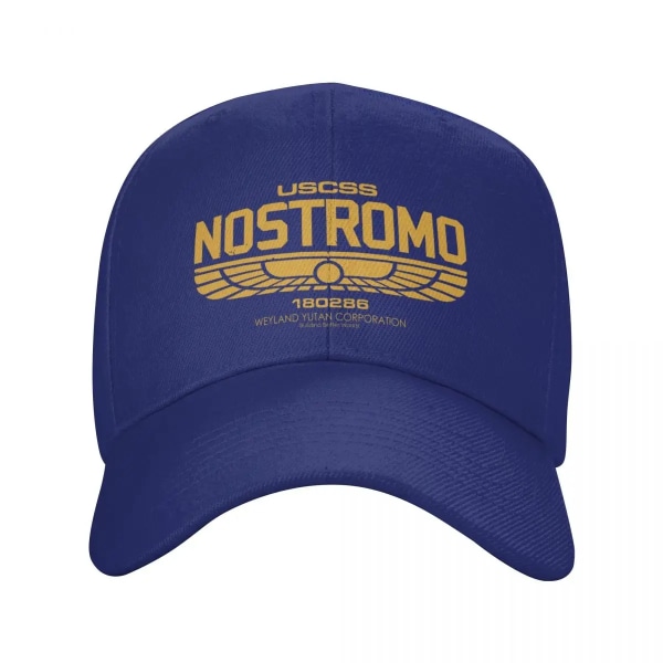 Weyland Yutani CORP Retro Film Aliens Nostromo Basebollkeps för Vuxna Justerbar Blue