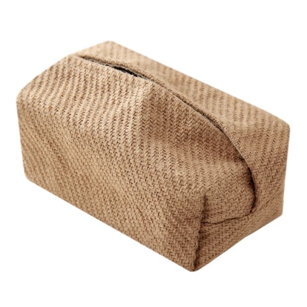 Nordic Ins Wheat Ear Texture Tissue Box Papper Storage Bag Tyg Tissue Box Bil Tissue Förvaringsbox Vardagsrum Heminredning Cloth