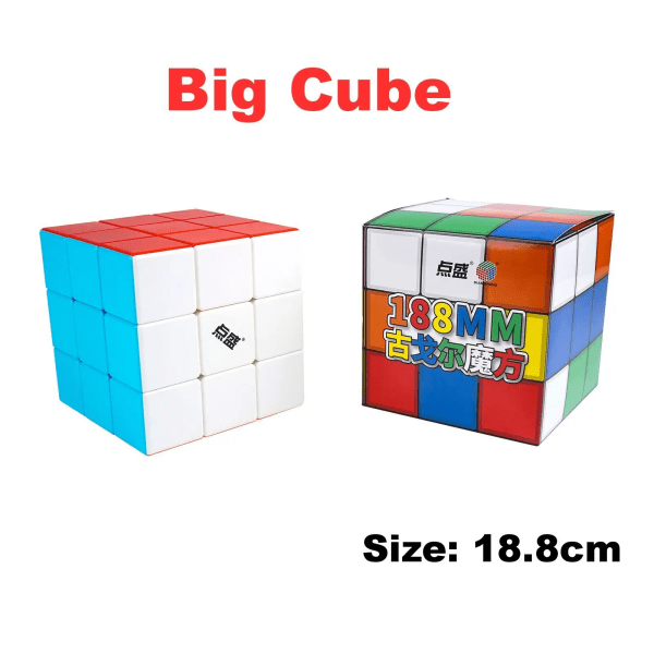 Hett säljande Super Stor 3x3x3 kub 18cm 18,8cm Magic Puzzle 3x3 Cubo magico Professionell pedagogisk leksak för barn bästa presenten DS 18.8cm 3x3x3