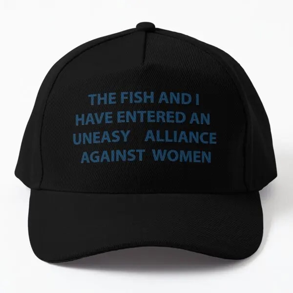Fisken och jag fisken fruktar mig kvinna F Cap Hatt printed i enfärgad