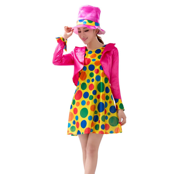 Clowndräkt kvinnor för cosplay vuxenfest Halloween karneval vuxen kvinnlig cirkus clown stygg harlekin cosplaykläder ZD-005 4XL