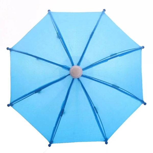 Mini Färgglada paraplyer Dockleksaker Tillbehör docka Flickor Regnparaply Leksak Rekvisita Dockhus Paraplyfigurer Människor Inga människor Plats