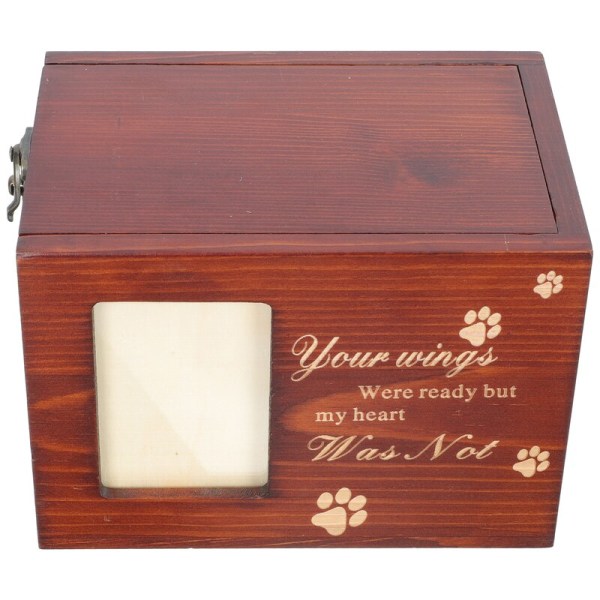 Djururna Woodsy Dekor Katter Kremering Ask Minneslåda Hundar Begravningsmaterial Förvaring Trä 16x11cm Wood 16x11cm